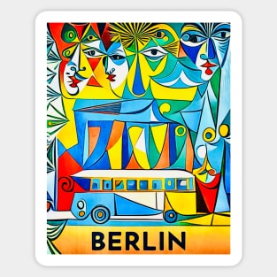 Berlin, globetrotters Sticker